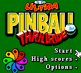 Обложка игры 3-D Ultra Pinball - Thrillride ( - gbc)