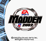 Обложка игры Madden NFL 2002 ( - gbc)
