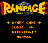 Обложка игры Rampage - World Tour ( - gbc)