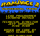 Обложка игры Rampage 2 - Universal Tour ( - gbc)