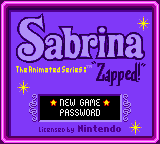 Обложка игры Sabrina - The Animated Series - Zapped! ( - gbc)