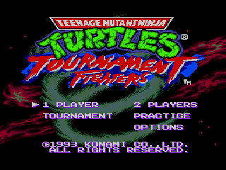 Игра Teenage Mutant Ninja Turtles - Tournament Fighters (Sega Mega Drive - gen)