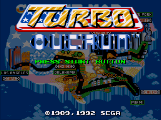 Игра Turbo Outrun (Sega Mega Drive - gen)