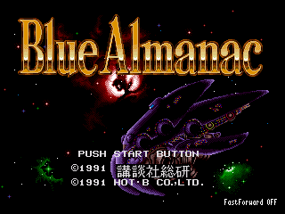 Игра Blue Almanac (Sega Mega Drive - gen)