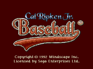 Обложка игры Cal Ripken Jr. Baseball ( - gen)