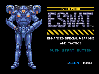 Игра ESWAT Cyber Police - City Under Siege (Sega Mega Drive - gen)