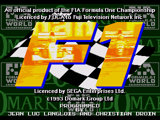 Обложка игры F1 World Championship ( - gen)
