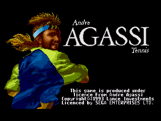 Игра Andre Agassi Tennis (Sega Mega Drive - gen)