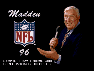 Обложка игры Madden NFL 96 ( - gen)