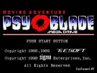 Игра Psy-O-Blade Moving Adventure (Sega Mega Drive - gen)