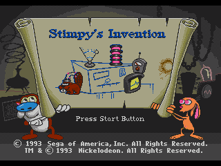 Игра Ren and Stimpy Show, The - Stimpy's Invention (Sega Mega Drive - gen)