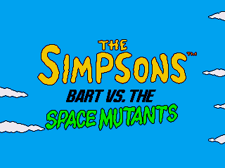 Обложка игры Simpsons, The - Bart vs The Space Mutants