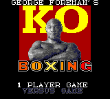 Обложка игры George Foreman’s KO Boxing