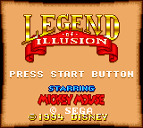 Обложка игры Legend of Illusion Starring Mickey Mouse ( - gg)
