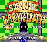 Игра Sonic Labyrinth (Game Gear - gg)