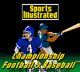 Обложка игры Sports Illustrated Championship Football & Baseball