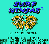 Игра Surf Ninjas (Game Gear - gg)