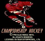 Обложка игры Championship Hockey ( - gg)