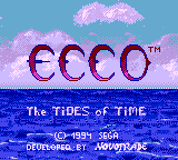 Обложка игры Ecco - The Tides of Time ( - gg)