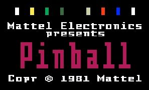 Обложка игры Pinball ( - intv)