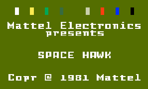 Игра Space Hawk (Intellivision - intv)