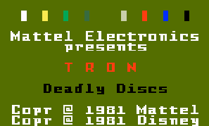 Обложка игры TRON - Deadly Discs ( - intv)