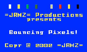 Обложка игры Bouncing Pixels ( - intv)