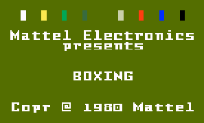 Игра Boxing (Intellivision - intv)