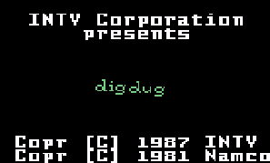 Обложка игры Dig Dug ( - intv)