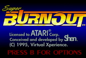 Игра Super Burnout (Atari Jaguar - jag)