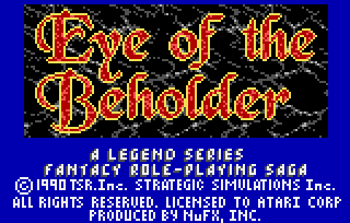 Обложка игры Eye of the Beholder ( - lynx)