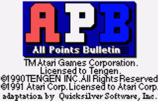 Игра APB - All Points Bulletin (Atari Lynx - lynx)