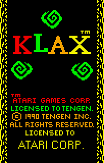 Обложка игры Klax ( - lynx)