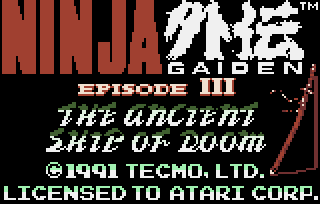 Обложка игры Ninja Gaiden III - The Ancient Ship of Doom ( - lynx)