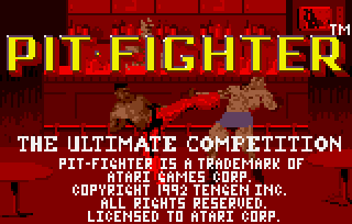 Обложка игры Pit Fighter - The Ultimate Competition ( - lynx)