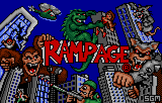 Обложка игры Rampage ( - lynx)