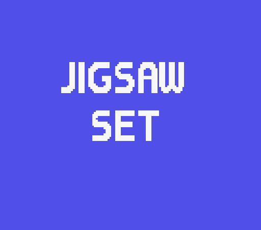 Игра Jigsaw Set (Machines with Software eXchangeability - msx1)
