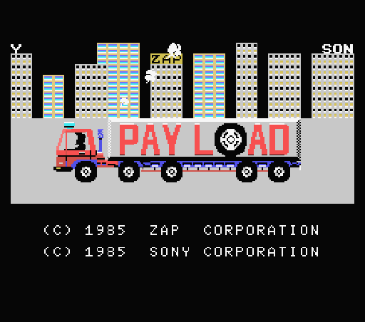 Игра Payload (Machines with Software eXchangeability - msx1)