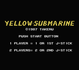 Игра Yellow Submarine (Machines with Software eXchangeability - msx1)
