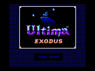Игра Ultima Exodus (Machines with Software eXchangeability 2 - msx2)