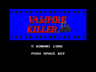 Игра Akumajo Drakula - Vampire Killer (Machines with Software eXchangeability 2 - msx2)
