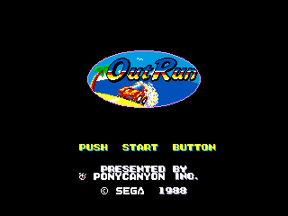 Игра Outrun (Machines with Software eXchangeability 2 - msx2)