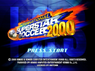 Обложка игры International Superstar Soccer 2000 ( - n64)