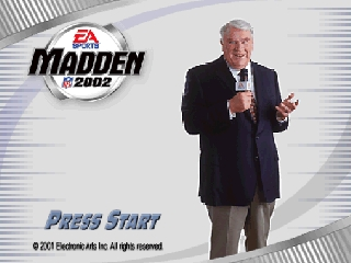 Обложка игры Madden NFL 2002 ( - n64)