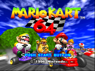 Обложка игры Mario Kart 64