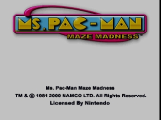Игра Ms. Pac-Man - Maze Madness (Nintendo 64  - n64)
