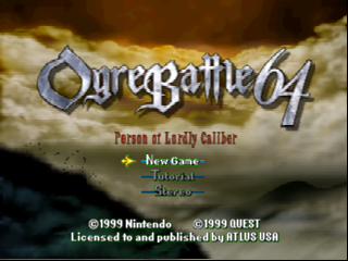 Обложка игры Ogre Battle 64 - Person of Lordly Caliber ( - n64)