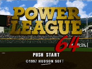 Обложка игры Power League Baseball 64