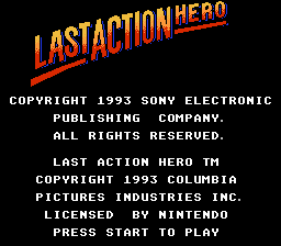 Обложка игры Last Action Hero ( - nes)