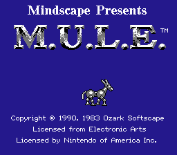 Обложка игры M.U.L.E. ( - nes)